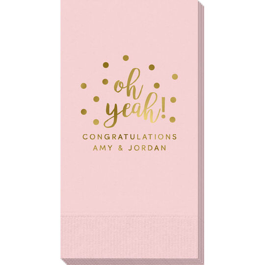 Confetti Dots Oh Yeah! Guest Towels